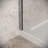 Mucone 34'' x 76'' Semi-Frameless Fixed Panel with CrystalTech Treated 5/16'' Tempered, Clear Glass, Matte Black Hardware-120912771-120912772