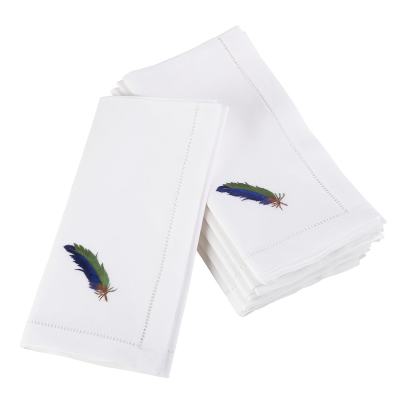 Serviette en coton 20" broderie Villasenor