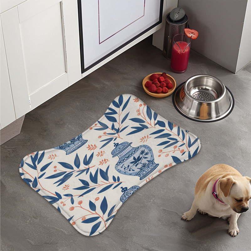 Bamboo Keepsakes - 1 Piece Bone Shape Feeding Mat, XL (18")