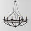 Lustre traditionnel à intensité variable 6 lumières Yavette