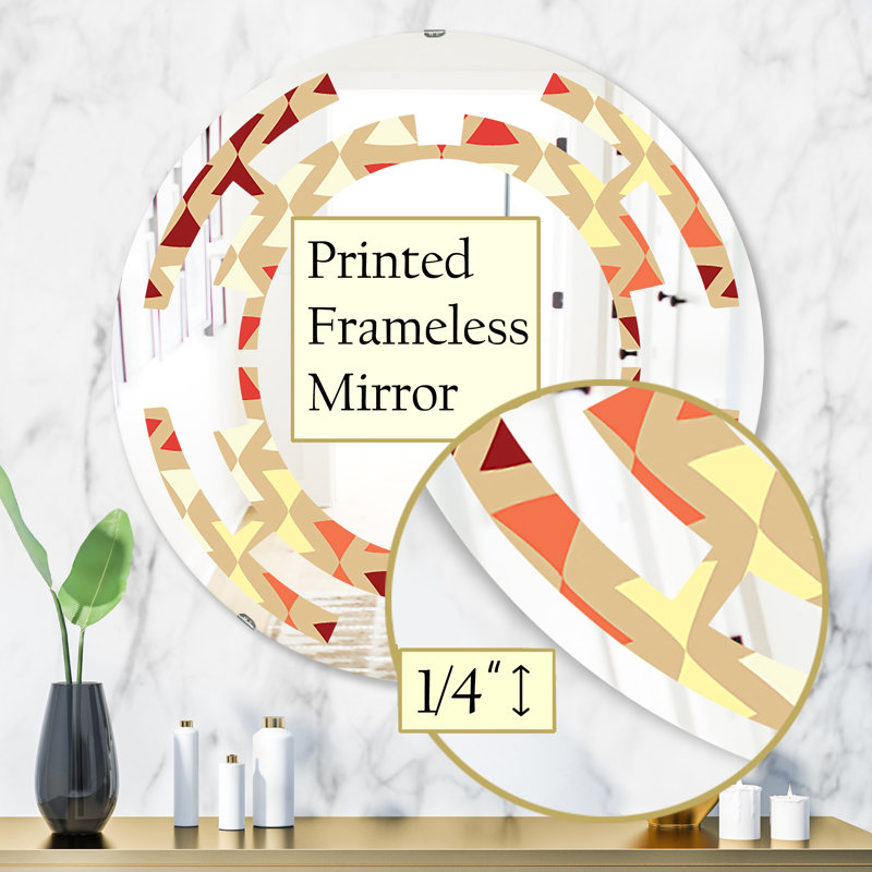 Miroir mural Space Triangular Design, H 31,5 po x l po