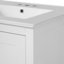 Meuble-lavabo de 24 pouces avec lavabo encastré intégré et armoire de rangement avec 2 portes et 1 tiroir. Comprend une tablette de porte à double couche, conception à fermeture en douceur-1285041146