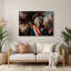 Chats Napoléon, art mural en métal brun