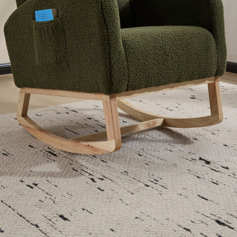 Chaise berçante Teddy, Vert