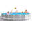 VidaXL Steel Frame Set Pool-1357217166-1357217154