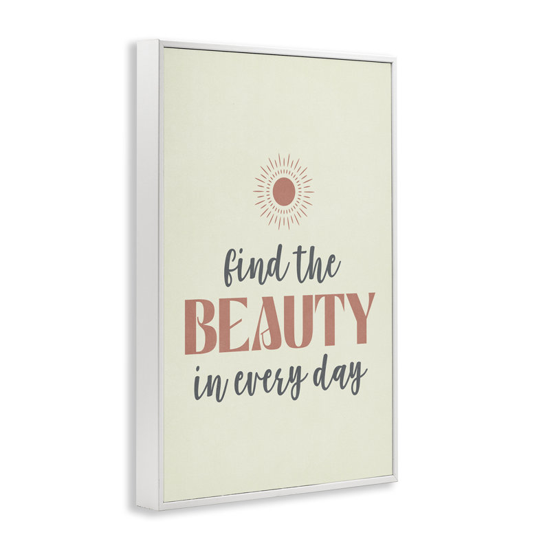 «Beauty in Every Day», art de la giclée encadrée par Nataly White, H 18 po x l 12 po, Giclée encadrée noir minuit