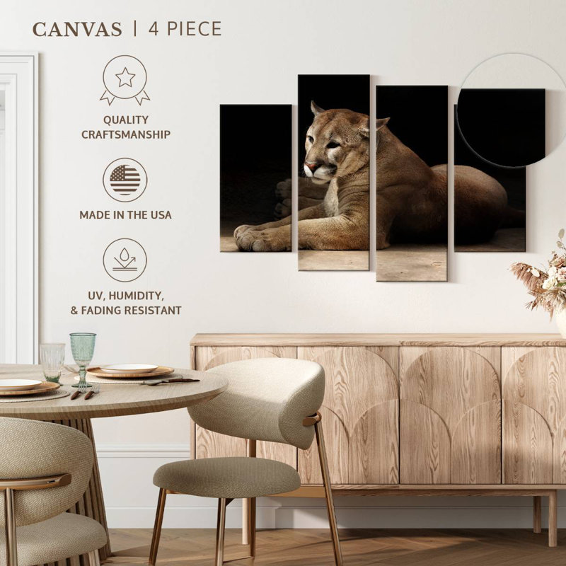 Brampt Lounging Puma, 48" H x 75" W