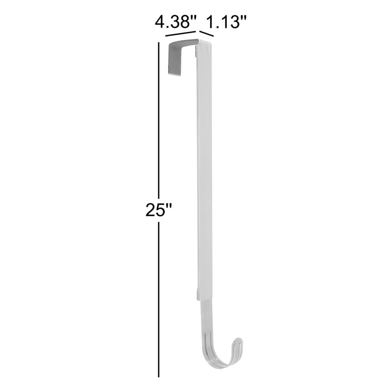 Adapt Adjustable Length Wreath Hanger, Brushed Nickel
