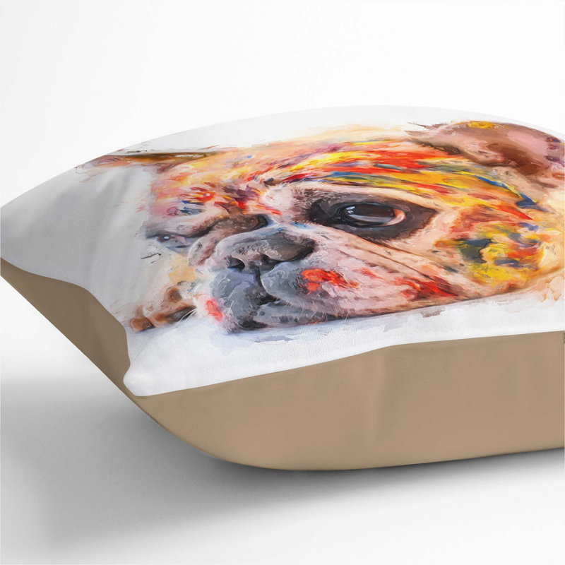 Square Throw Cushion, 55cm H x 55cm W x 20cm D, Stone