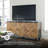 Hanriette 52'' Glass Top Console Table-1091104820