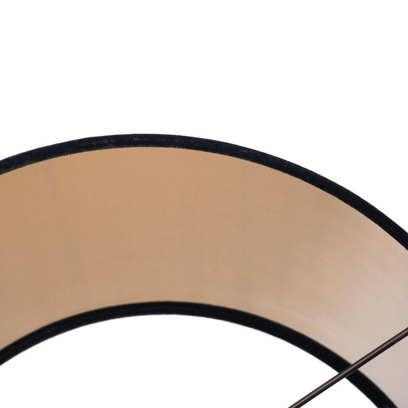 Aimon 16cm H Velvet Drum Lamp Shade ( Uno ) in Black
