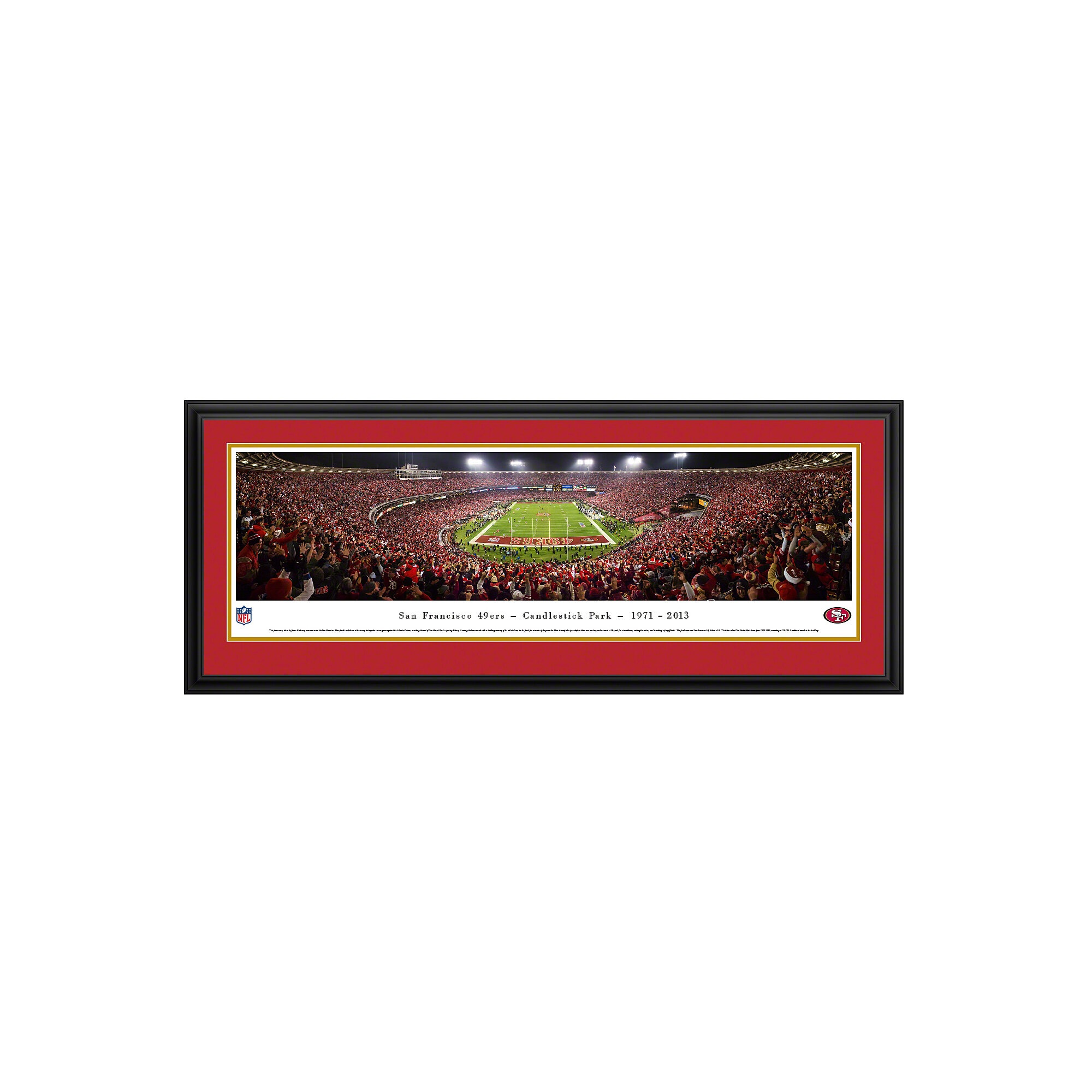 : San Francisco 49ers at Levi's Stadium - 44x18-inch Double Mat,  Deluxe Framed NFL Picture by Blakeway Panoramas : Sports & Outdoors