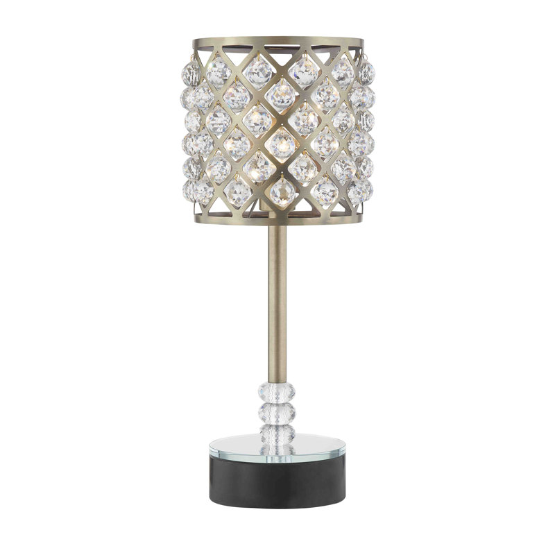 Lampe de table en métal Kendelle, Or
