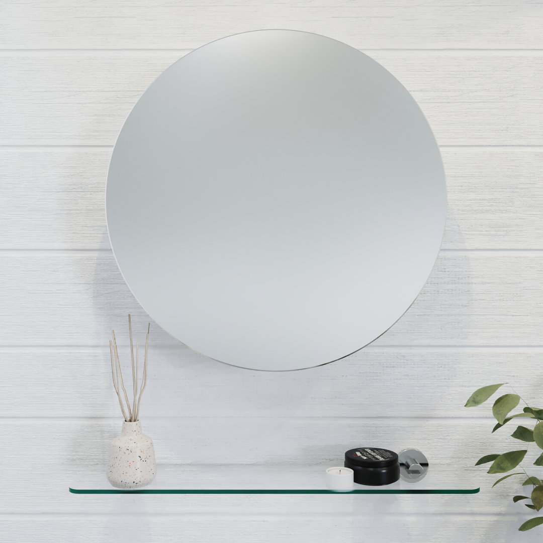 Fife 500.13mm W 500.13mm H Surface Frameless Medicine Cabinet Mirror 1 Fixed