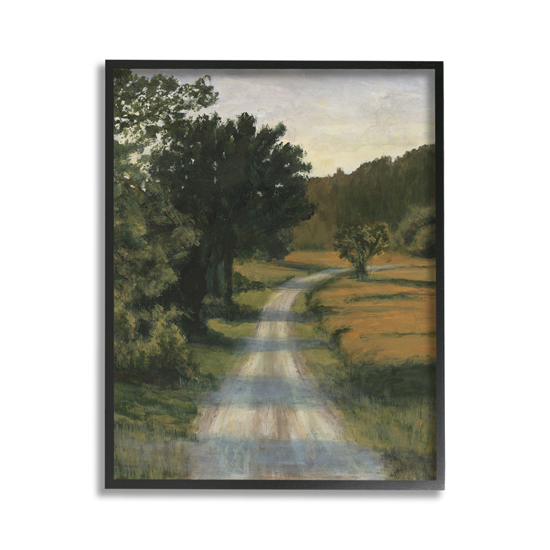 ShadowedRuralPathGicleeArtbyMichaelWillett, Estampe numérique Farmhouse, H 14 po x l 11 po