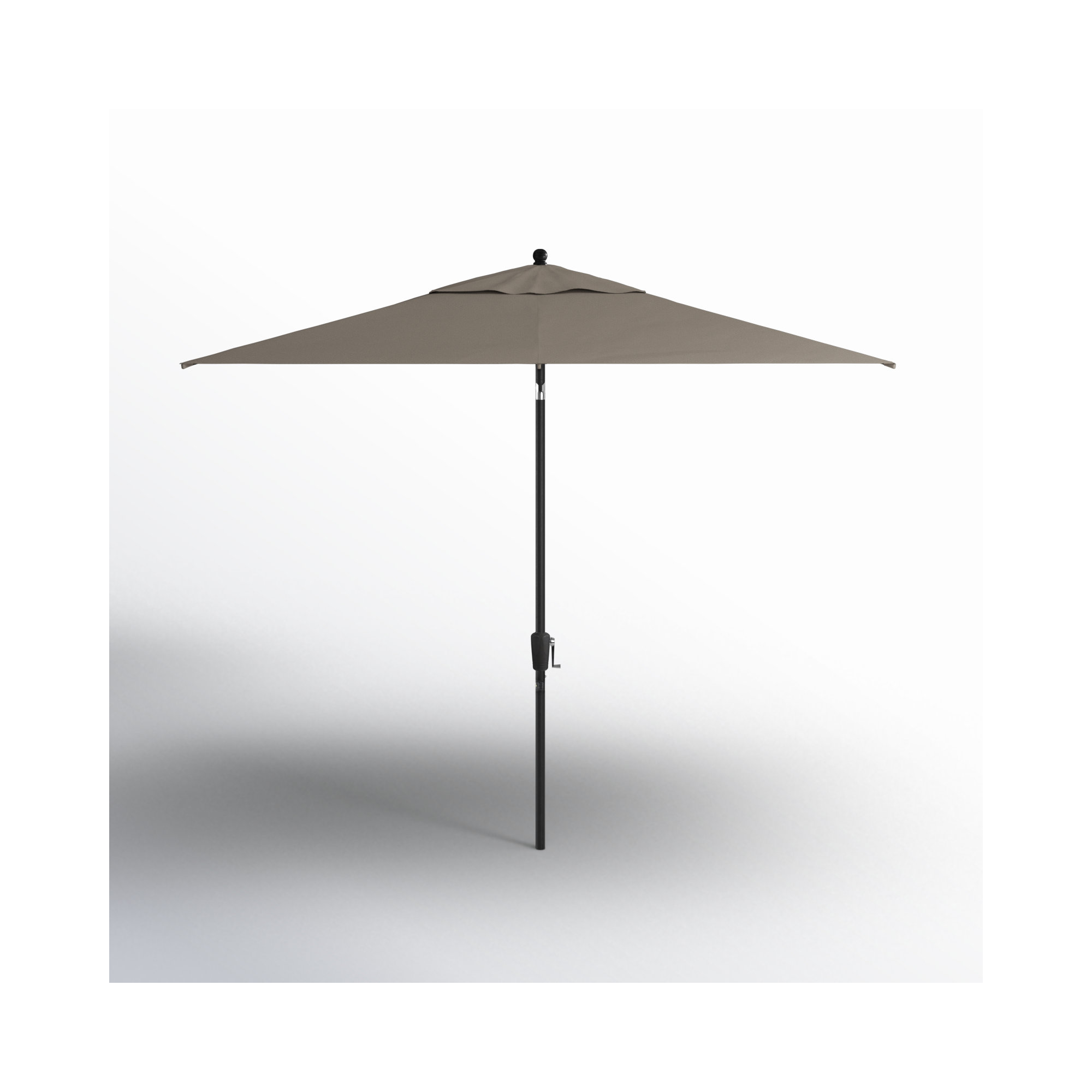 Natalie 103'' Outdoor Umbrella, Spectrum Graphite Sunbrella® Plainweave, Black Sapphire