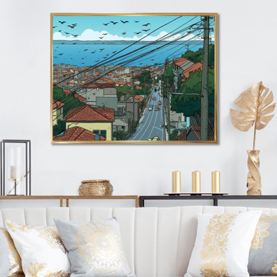 Bay Bay Hills of San Francisco sur impression sur toile