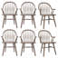 Chaises de salle à manger en bois massif avec accoudoirs de 24 po de large Hughes Hughes