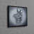 Black Floater Framed
