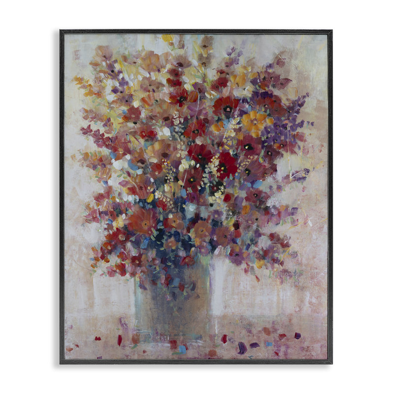 Arrangement giclée «Bright & Bold Arrangement», conception de Tim Ottoole, Giclée encadrée noir minuit, H 30 po x l 24 po