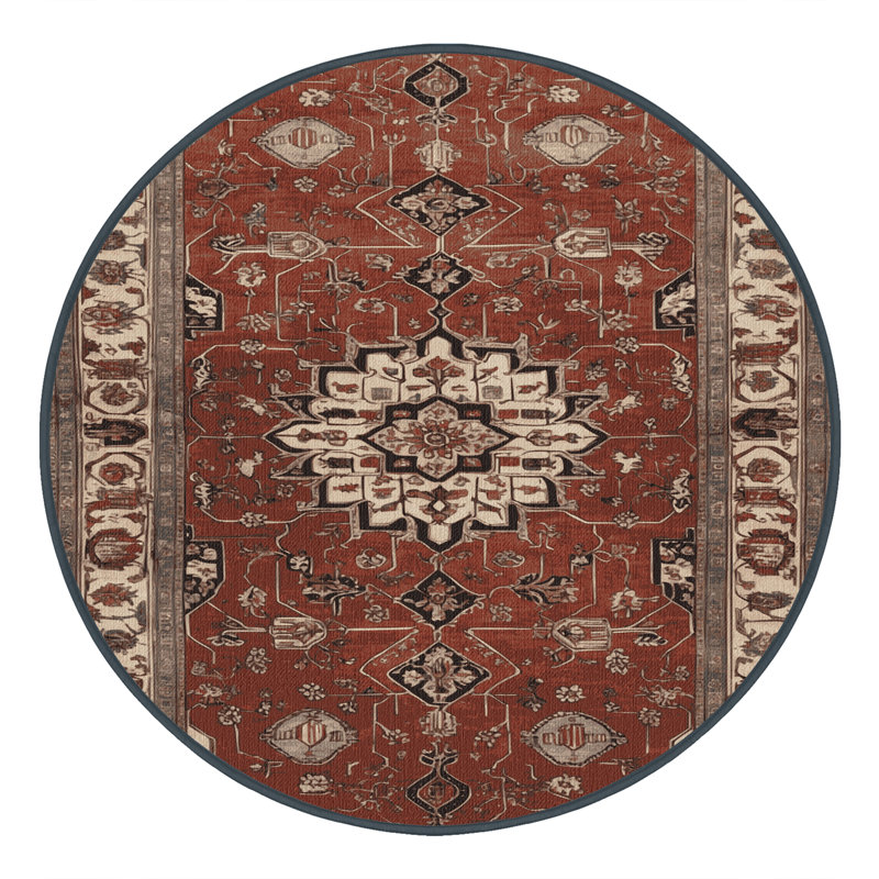 Tapis brun lavable à la machine