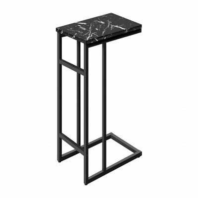 Accent Table, C-Shaped, End, Side,Contemporary, Modern
