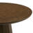Round Dining Table 47.2" with Oak Veneer Top, 12-Faceted Pedestal Base, 4-Person Kitchen Table for Small Spaces