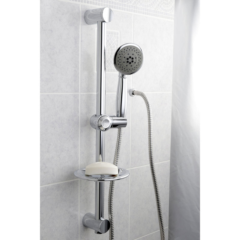 Kingston Brass Shower Scape 5-Function Hand Shower Set with Slide Bar Kit