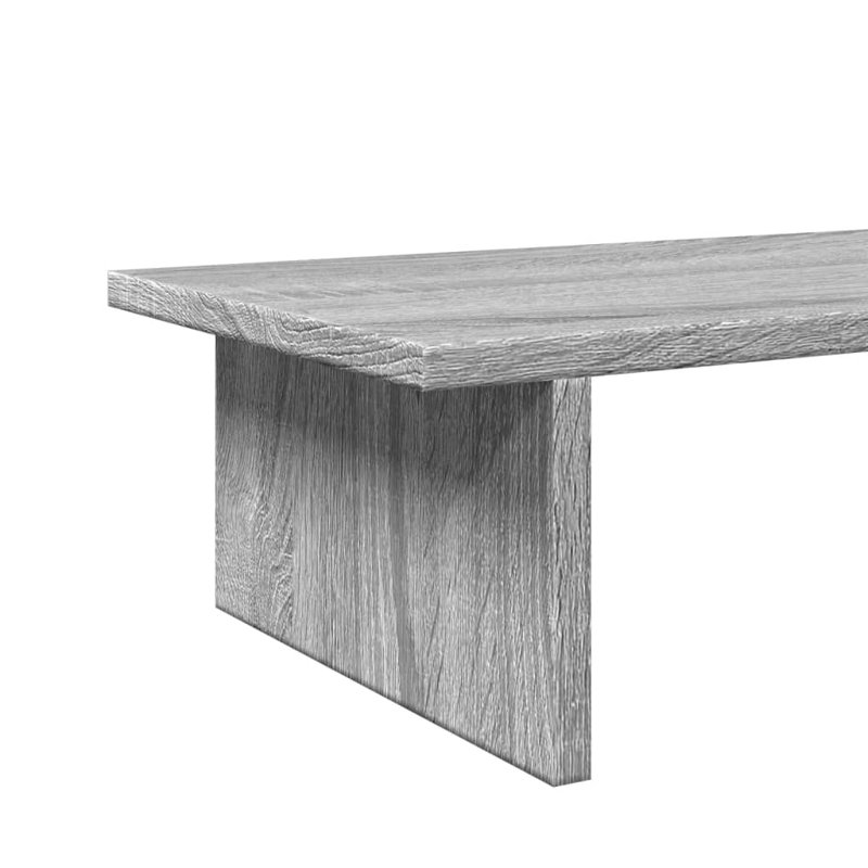 Shiyu Manufactured Wood Monitor Stand, 15cm H x 100cm W x 27cm D, Grey Sonoma