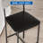 Bar Stools Set of 4 with Back and Footrest, Upholstered Counter Height Bar Chairs for Kitchen Island Dining Room