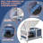 Solid Wood Mobile Rabbit Hutch with Ramp and Pull-Out Tray-251295597