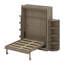 Lit escamotable avec armoire murale cachée-1921531144