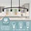 Luminaire pour îlot de cuisine 4 lumières Gro 33