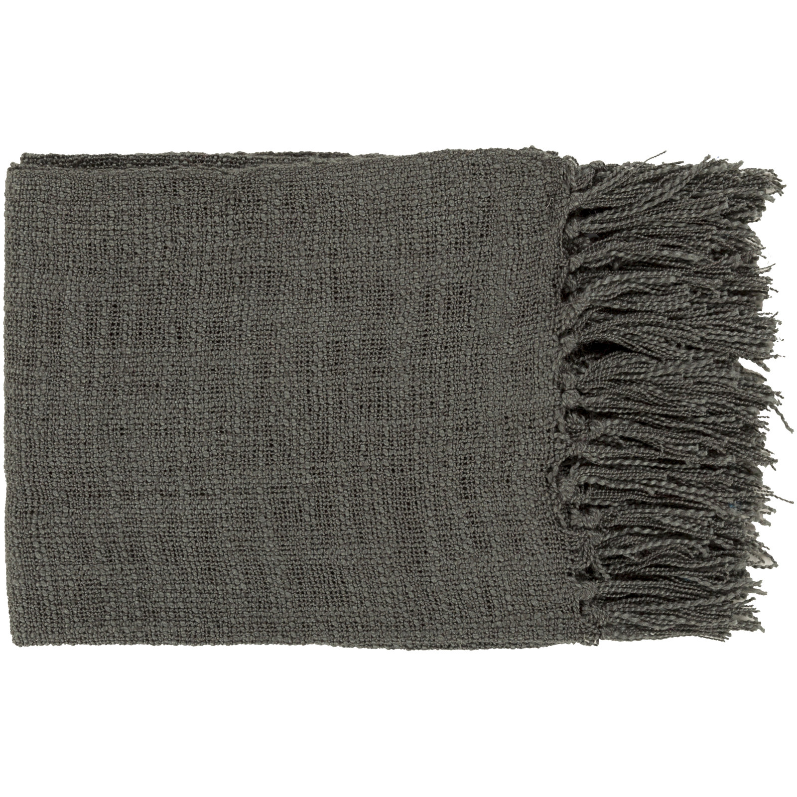 Dennie Plastic / Acrylic Throw Blanket, Charcoal