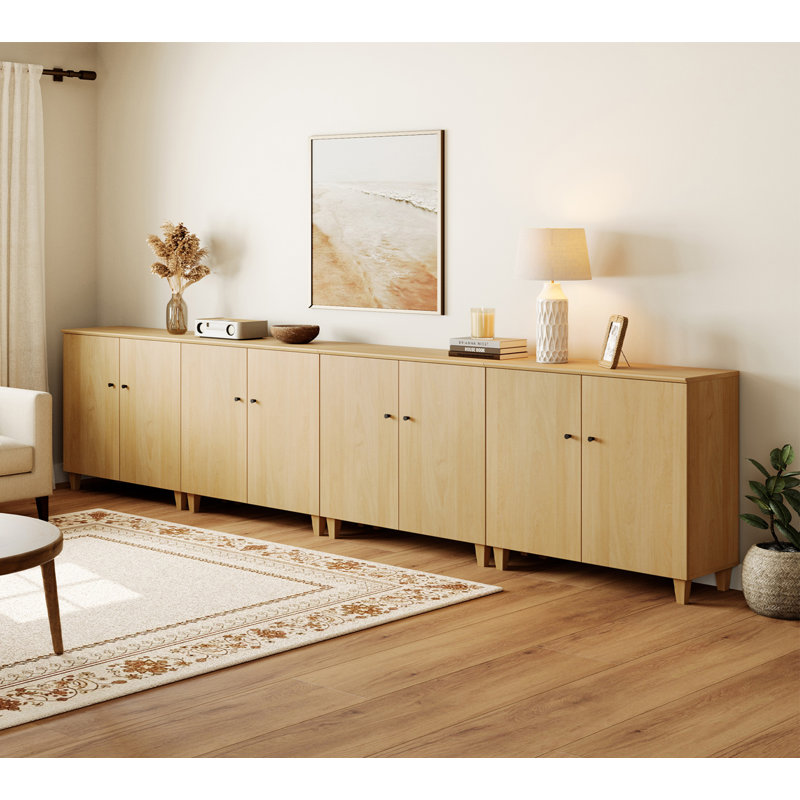 Lysiane 8 - Door Accent Cabinet, Oak