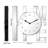 Jeni Modern Glass Decorative Table Clock