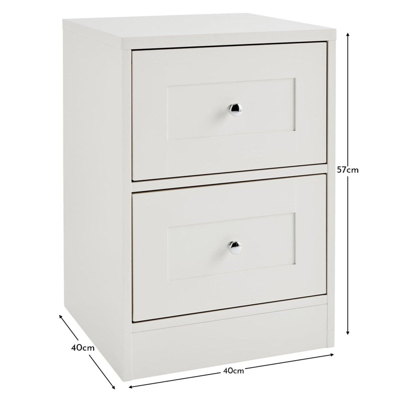 Merrigan Bedside Drawer, White