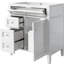 Meuble-lavabo 30,09 po avec rangement en résine-94399978
