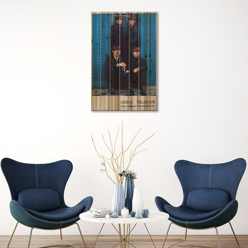 Affiche promotionnelle The Beatles de la Royal Command, L 18 po x H 26 po