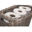 Wicker Toilet Bathroom Organiser Basket