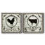 " Berkshire Rooster " 2 - Pieces-296871884-296871856