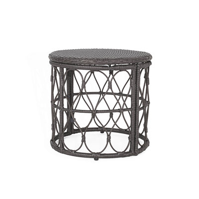 Wicker Weave Side Table, Drink Table