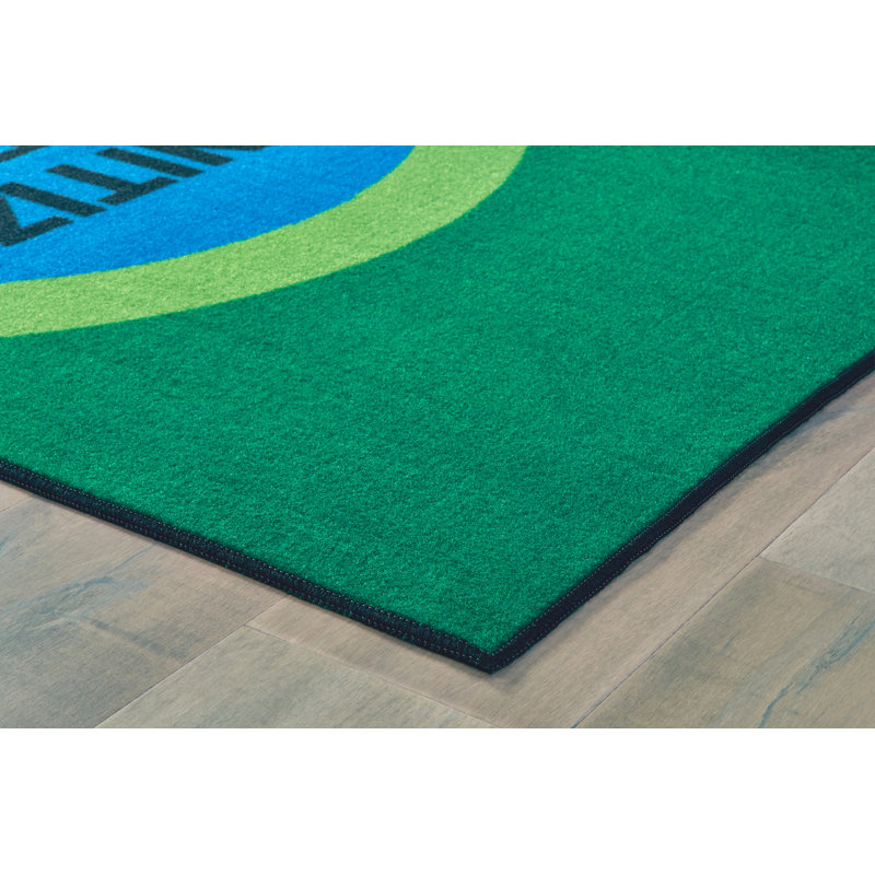 Tapis de couloir bleu / vert / rouge 3 pi x 12 pi KID $ Value