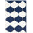 Rodgers Hand Woven Flat Weave Banana Silk/Wool/Cotton Geometric Rug in Ivory/Navy-69076066