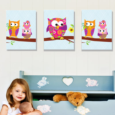 Elektra Animals 3 - Piece Framed Art