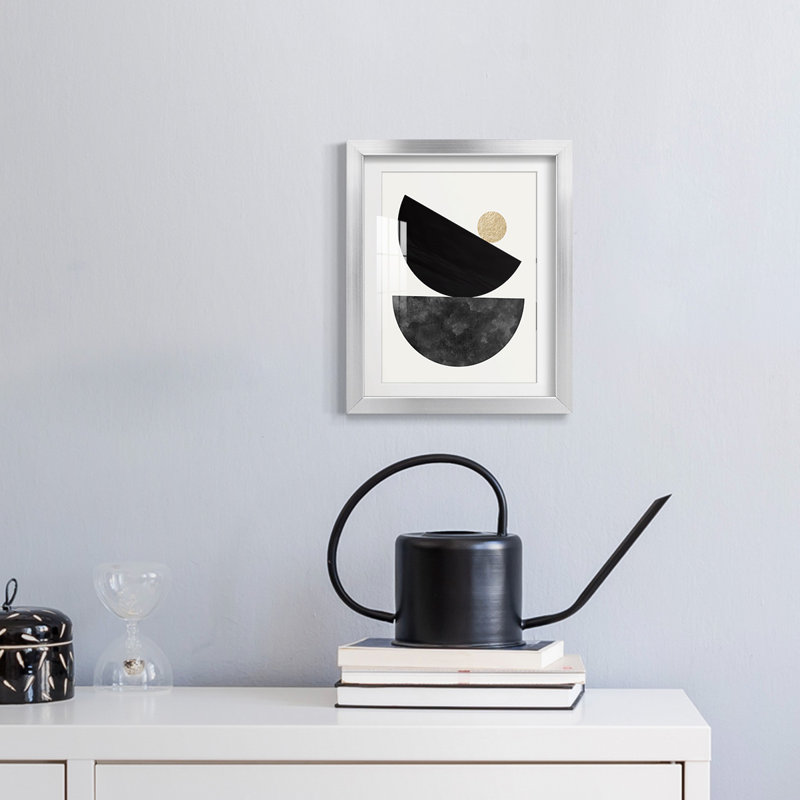 Delicate Balance -Framed Print, 28.5" H x 20.5" W, Silver