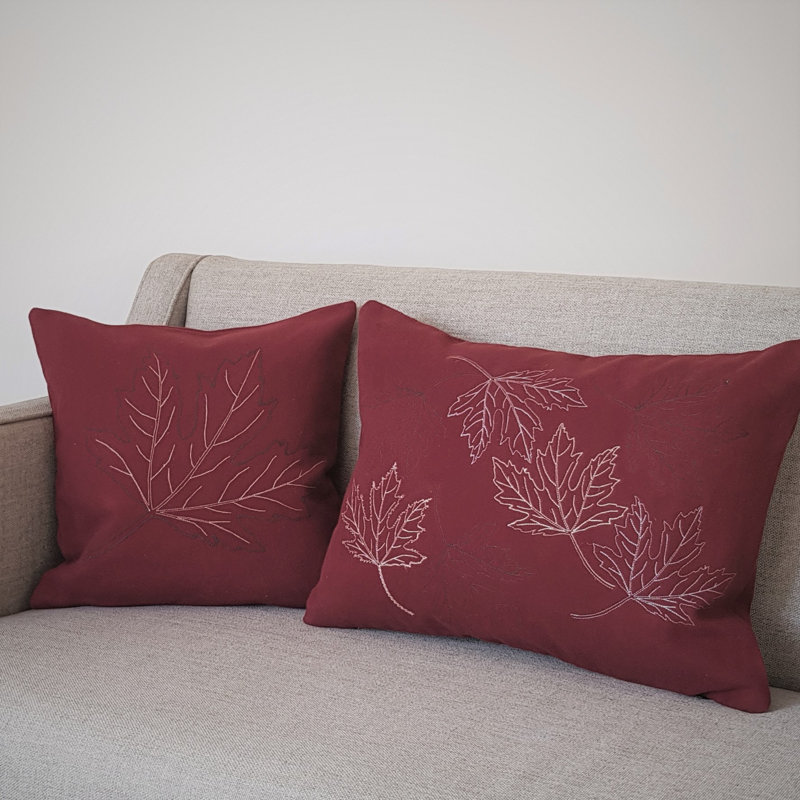 Maghull Floral Square Scatter Cushion Cushion, Red