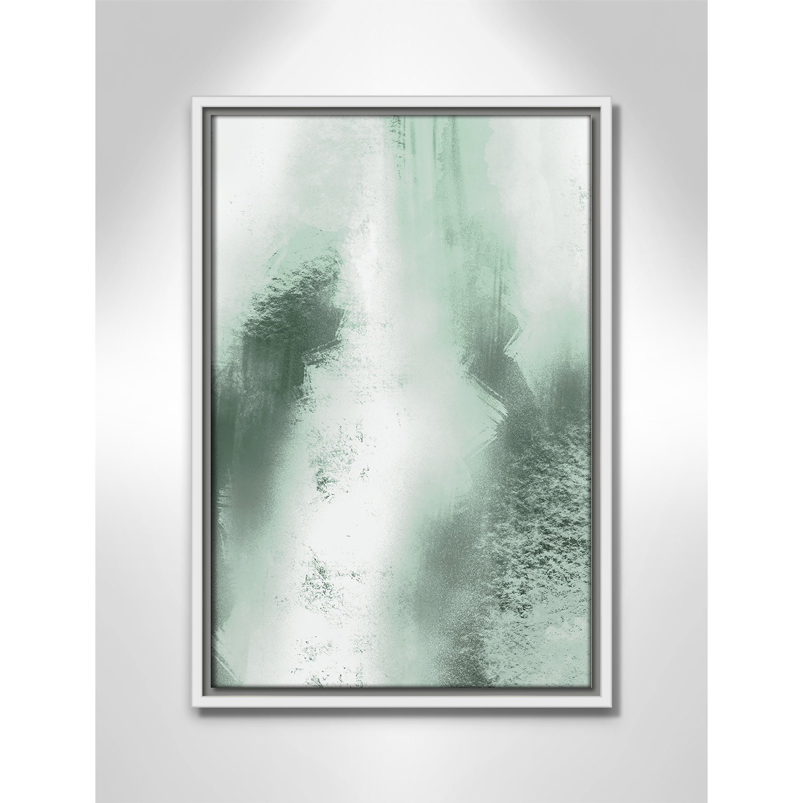 Quietude Smudges I Print by Marcus Prime, 13.5'' W x 19.5'' H, White Floater