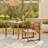 3 Piece Solid Wood Patio Dining Set
