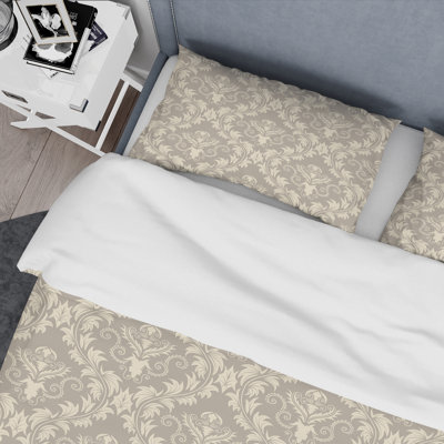 Ensemble de housse de couette en microfibre beige 3 pièces